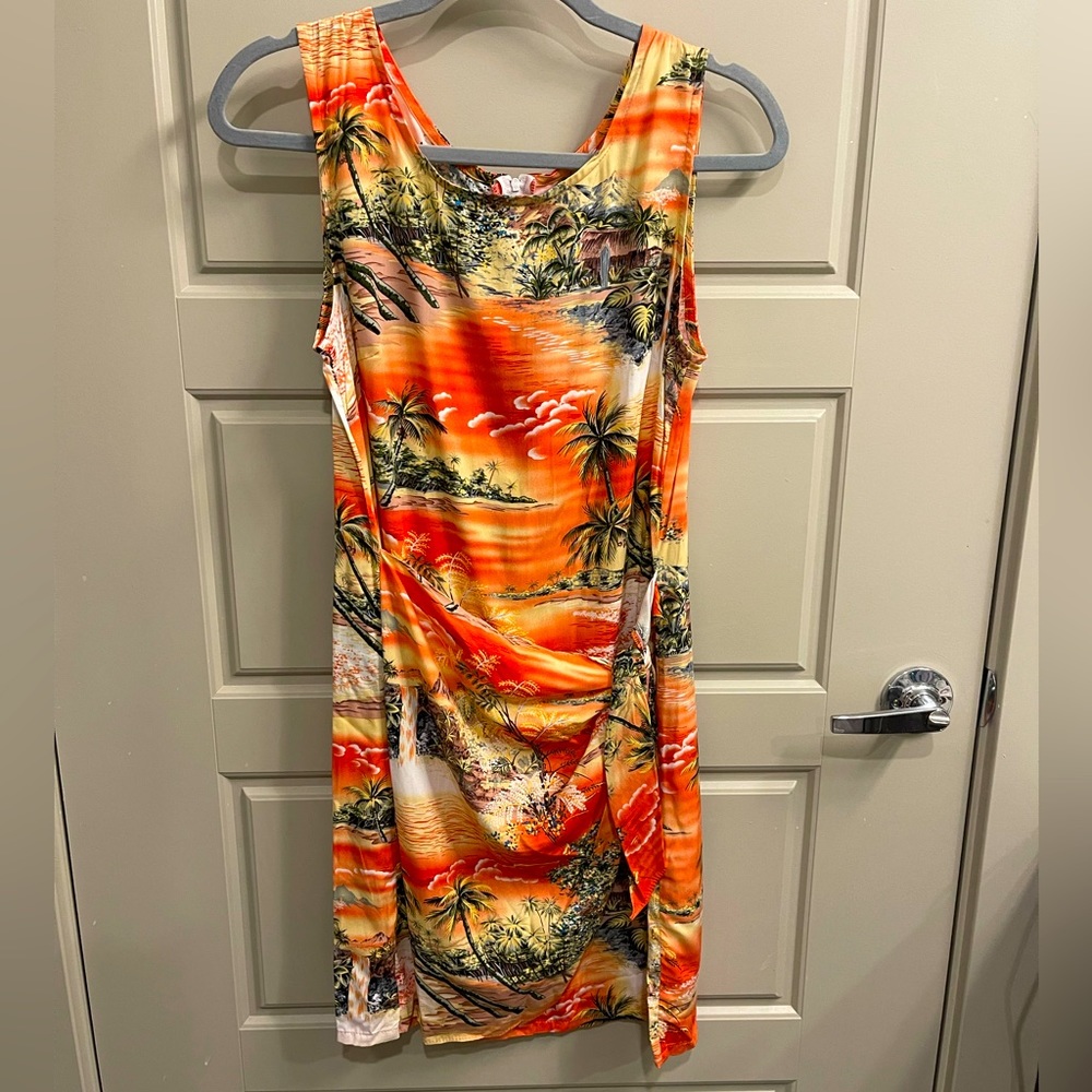 Puanani Orange Hawaiian Dress - Made in Hawaii